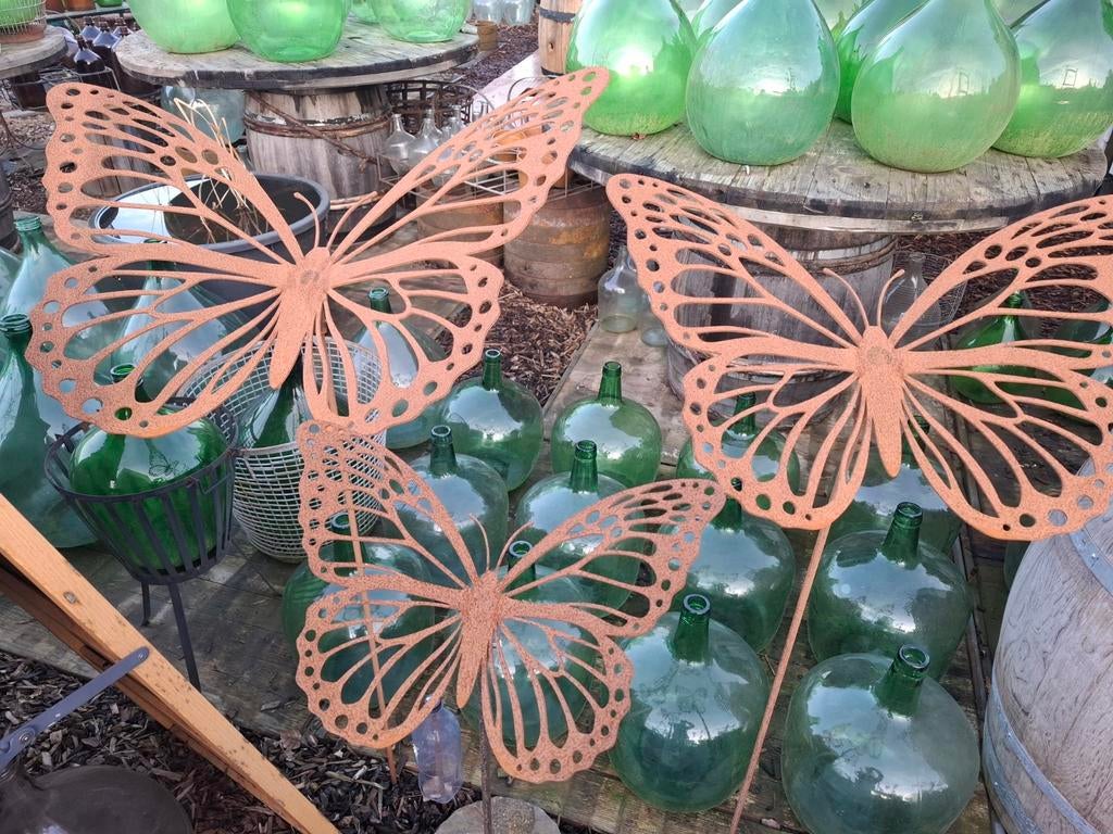Vlinderset in cortenstaal! 3mm EYECATHER in jou tuin! TOPPER, Ophalen