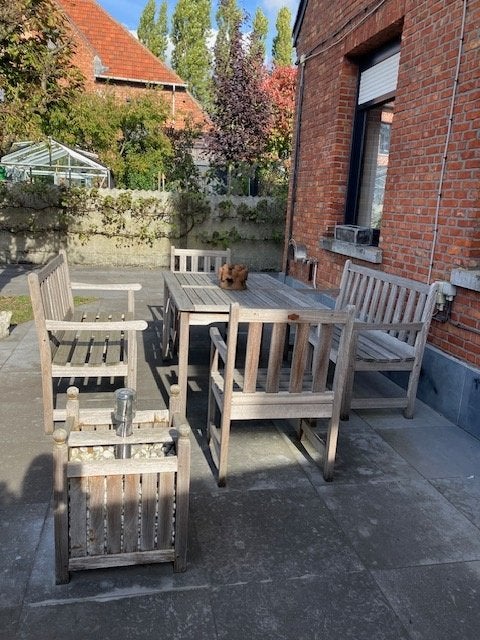 Teak houten tuinmeubelen, Tuin en Terras, Ophalen, Gebruikt, Bank, Teakhout