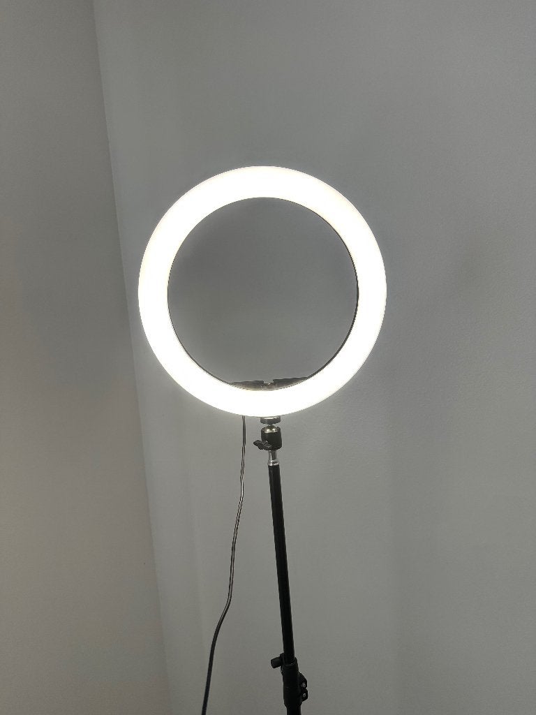 Led ringlamp met statief Vele mods, Ophalen, Zo goed als nieuw, Statief of Scherm