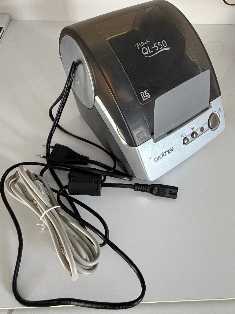 Brother QL-550 Labelprinter met kabelset, Enlèvement ou Envoi, Comme neuf, Étiquette, Brother