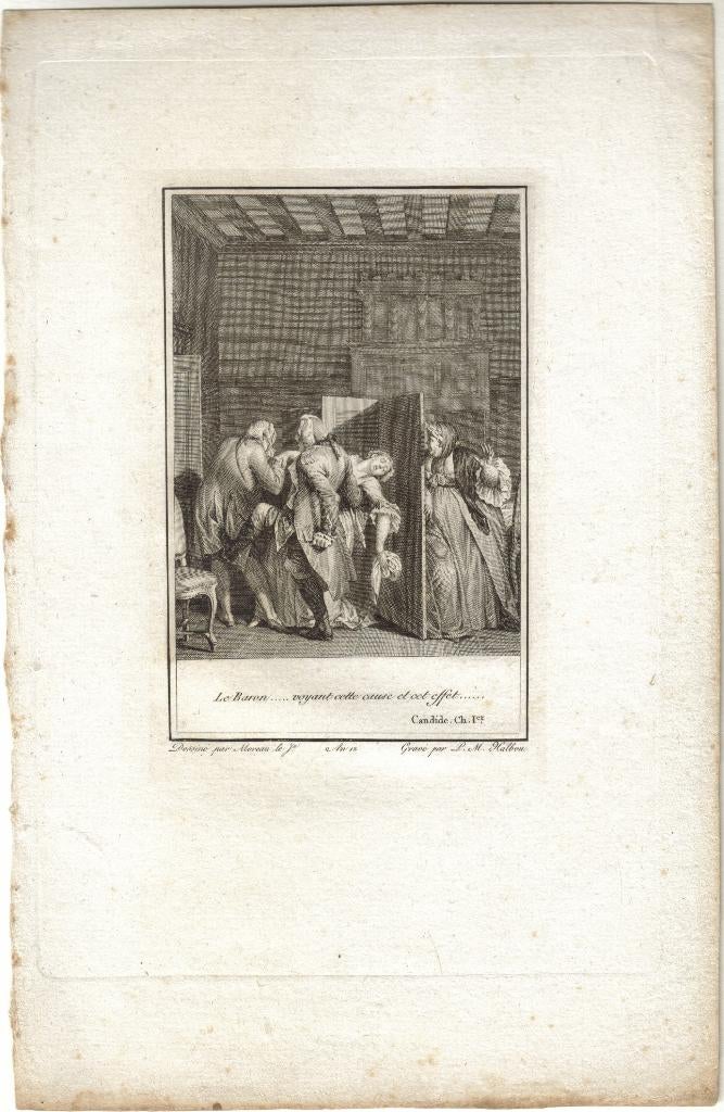 Louis-Michel Halbou ets "Candide-Le Baron"1802, uit Voltaire, Enlèvement