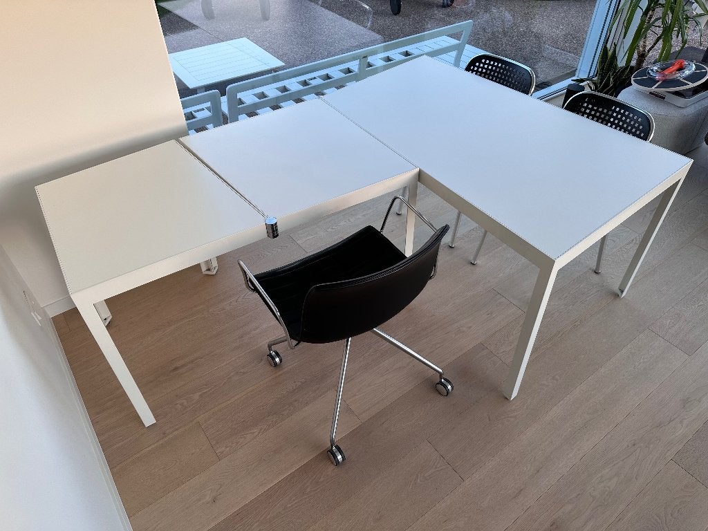 Multifunctionele bureeltafel, Maison & Meubles, Bureaux, Utilisé, Bureau d'ordinateur, Autres marques, Moderne, Métal, Blanc, Enlèvement