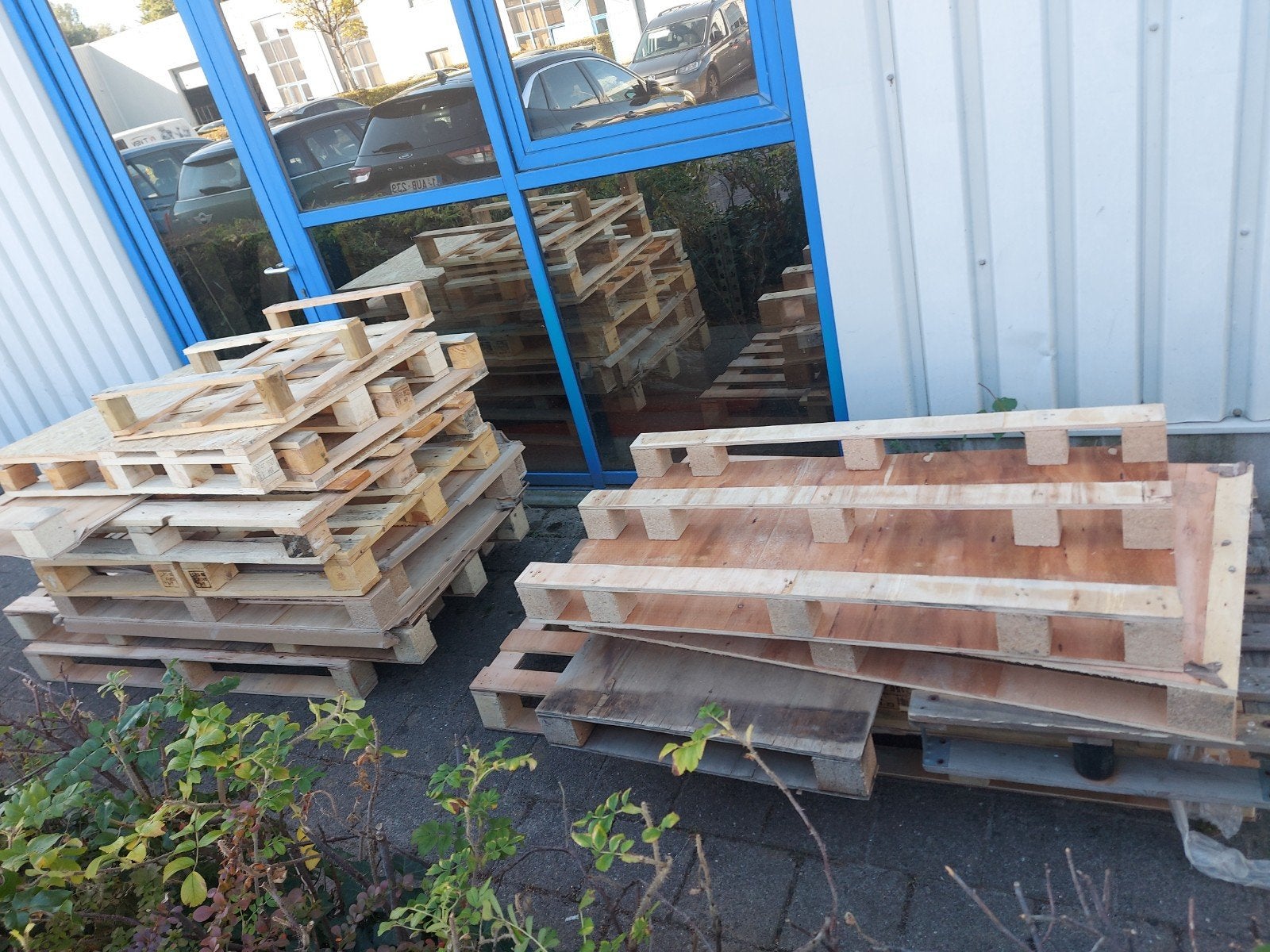 afval hout pailletten en platen, Enlèvement