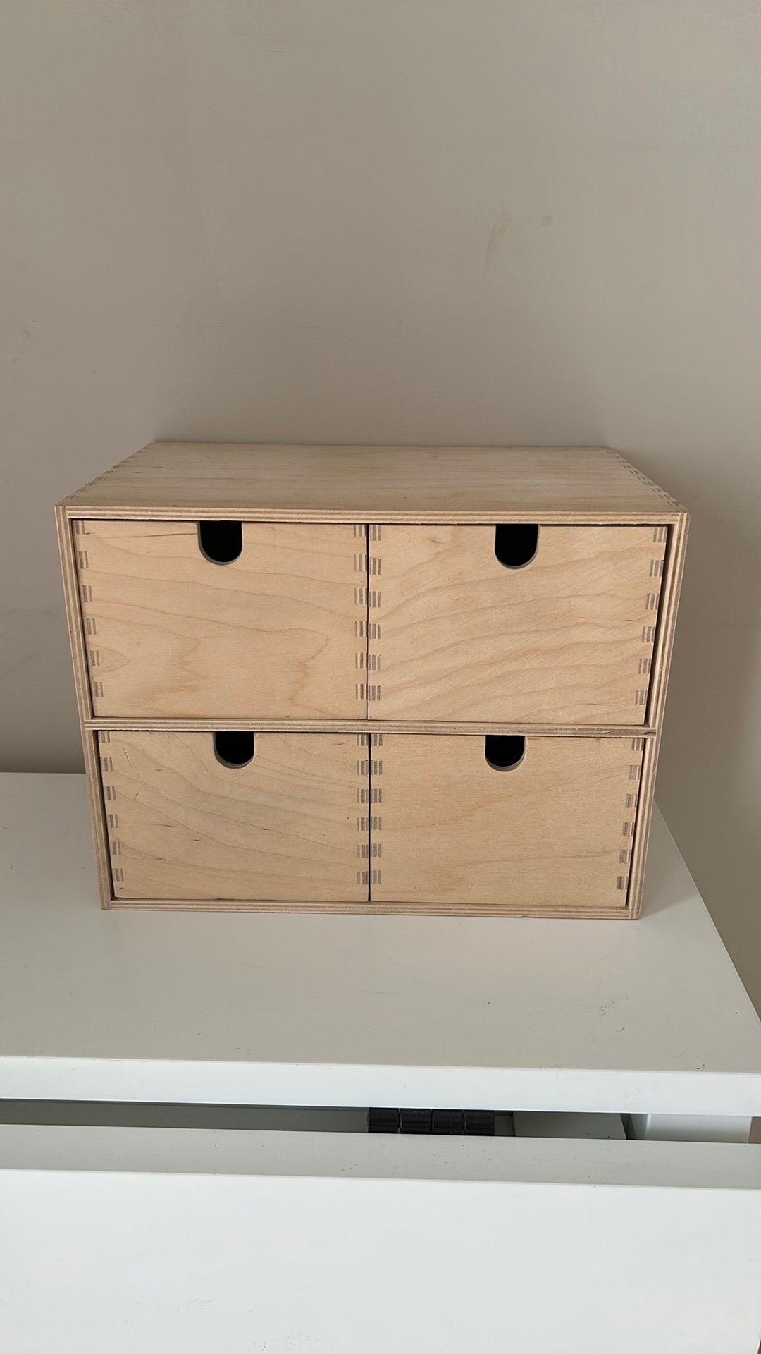 Box de rangement en pin pour bureau, Doe-het-zelf en Bouw, Kratten en Dozen, Ophalen, Zo goed als nieuw