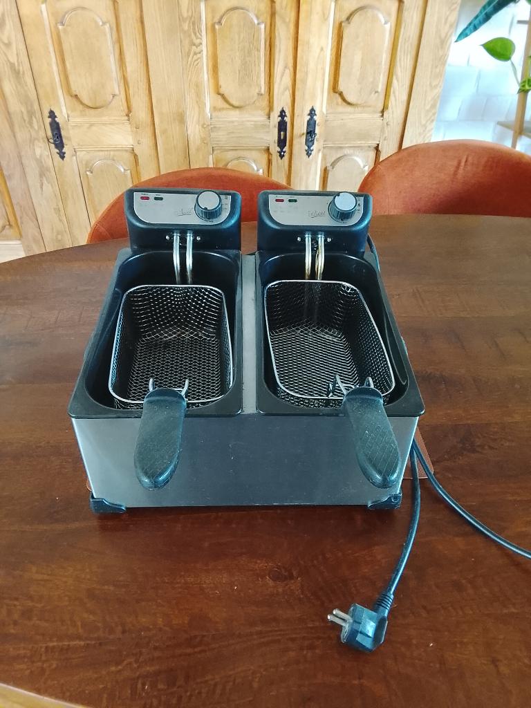 Dubbele friteuse, Elektronische apparatuur, Frituurpannen, Ophalen, Gebruikt, Duo-friteuse