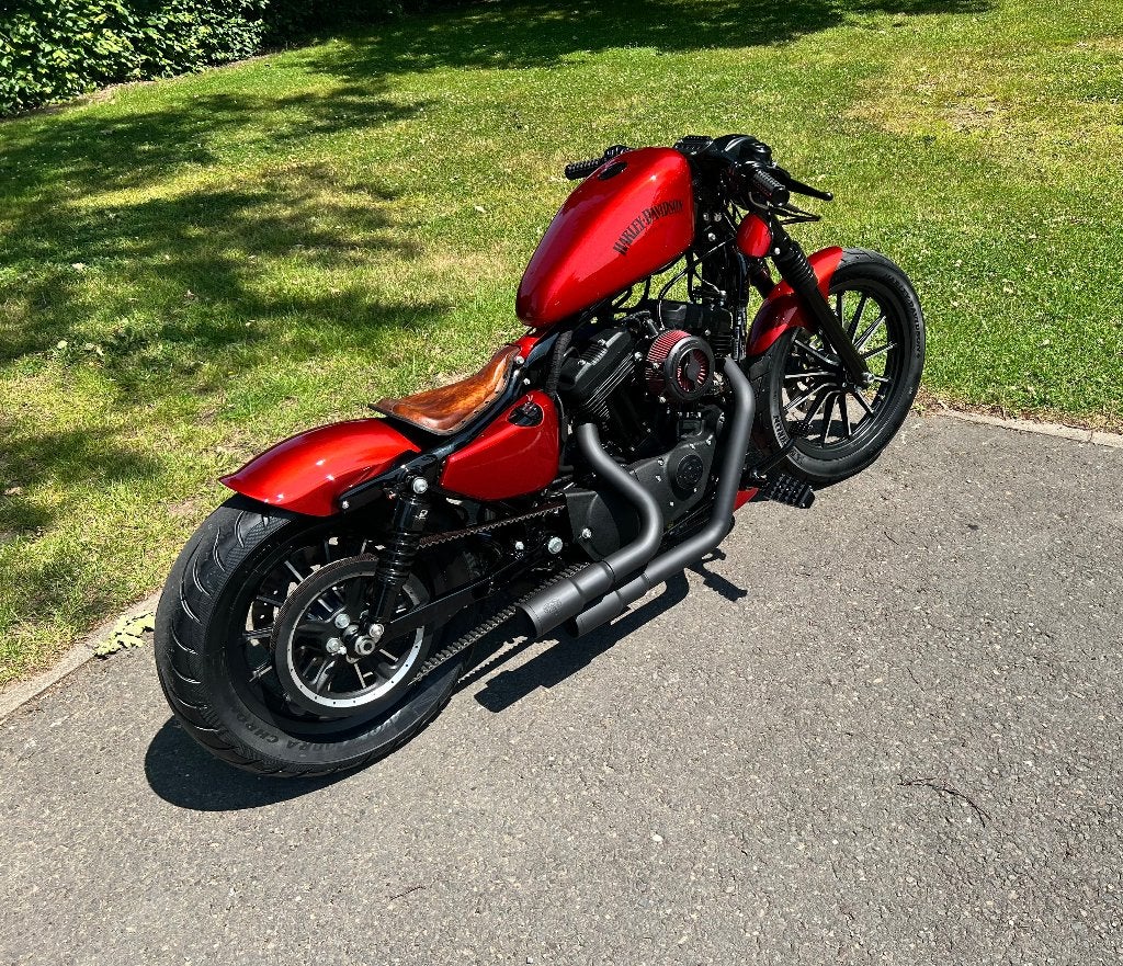 Harley Sportster Iron Bobber 883xl 2013 1200kms Candy Orange, Motoren, 2 cilinders, Nieuw, 883 cc, Particulier