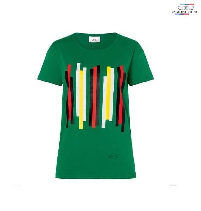 T-shirt MINI racing green stripes dames maat S merchandise 8, -, -, Nieuw, Ophalen of Verzenden