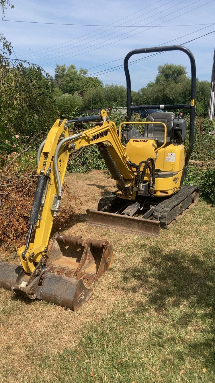 Pelle yanmar vio 12 877h, Enlèvement, Excavatrice