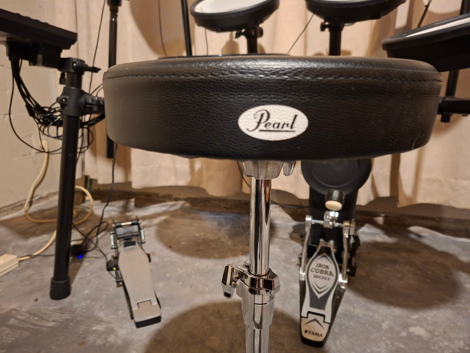 Roland TD-17KVX2 V-Drums + Iron Cobra + Pearl kruk, Muziek en Instrumenten, Ophalen, Zo goed als nieuw, Roland, Elektronisch