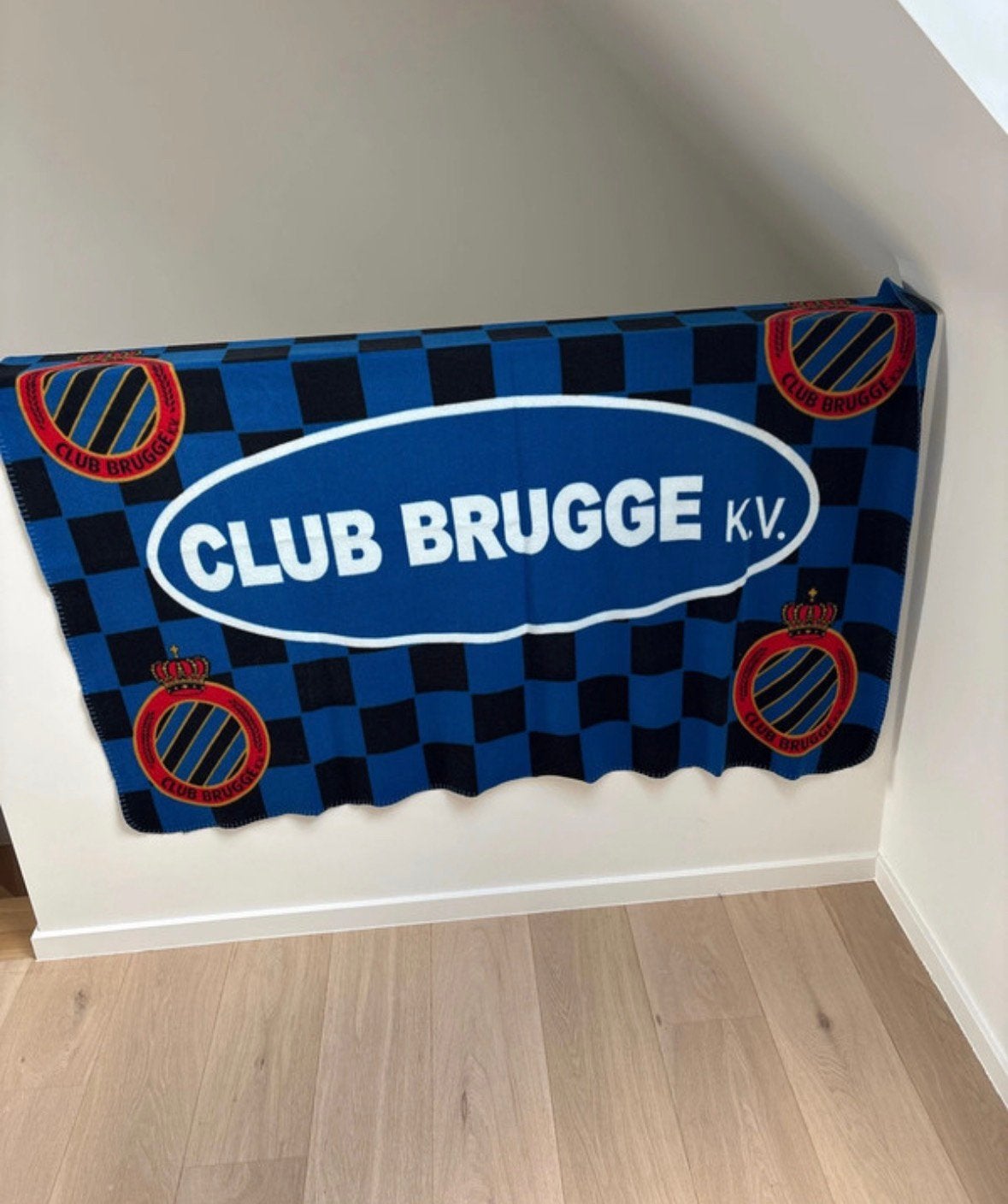 Deken club brugge, Enlèvement, Utilisé, 100 cm ou plus, Couverture