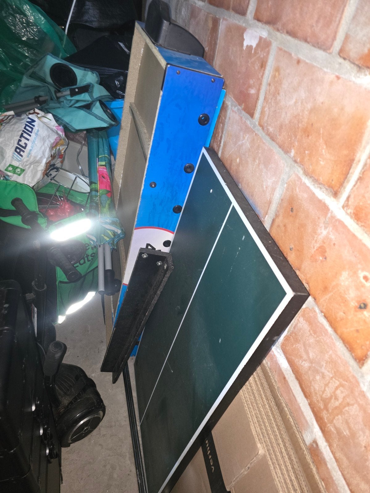 Voetbaltafel 4 in 1, Ophalen