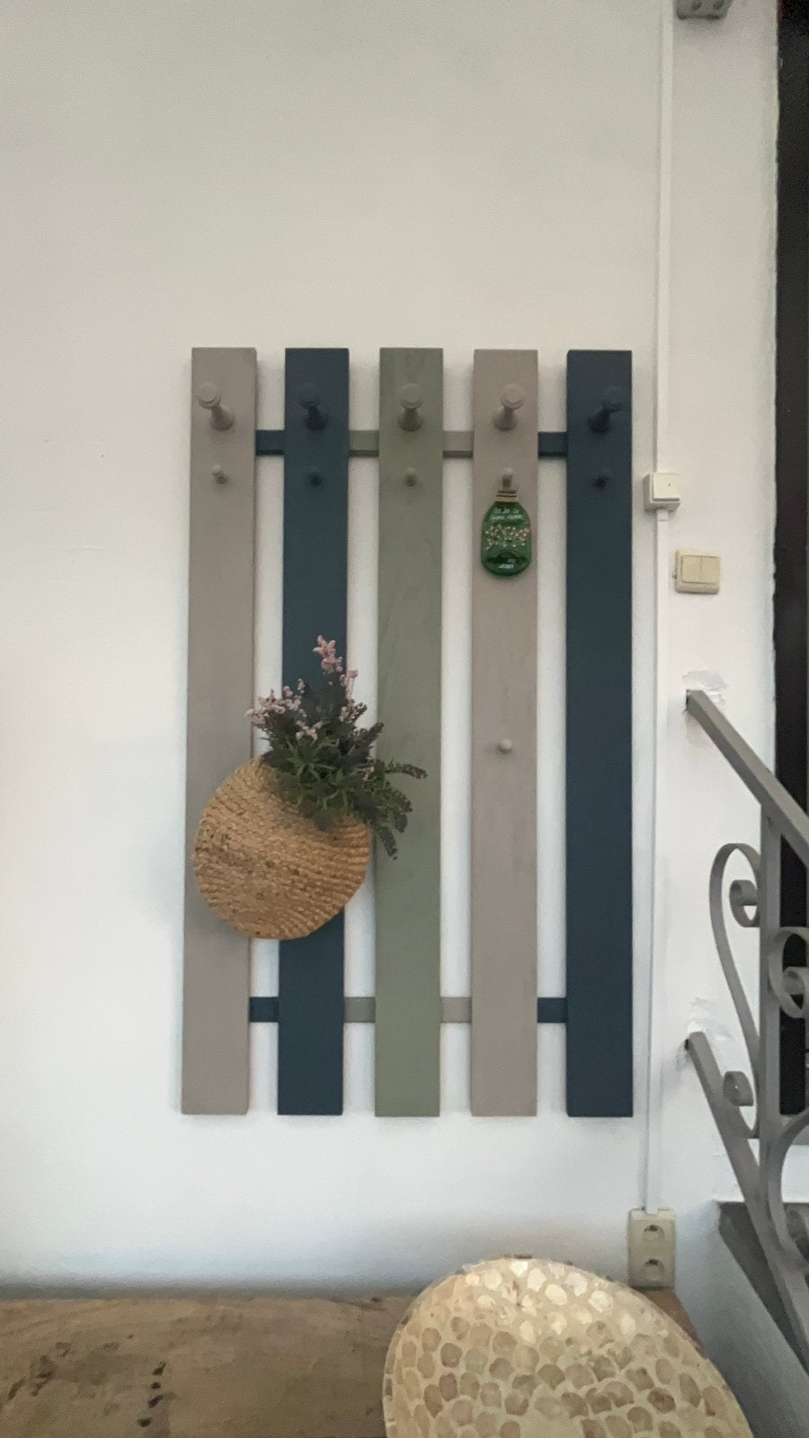 Heel mooi geschildert kapstok 140 op 80 cm, Ophalen, Zo goed als nieuw