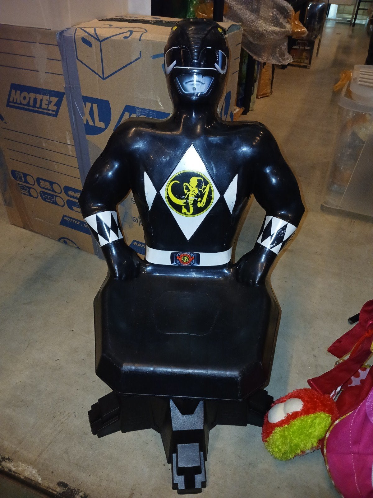 Chaise / Tabouret pivotant vintage Power Rangers - Ranger No, Enlèvement, Utilisé
