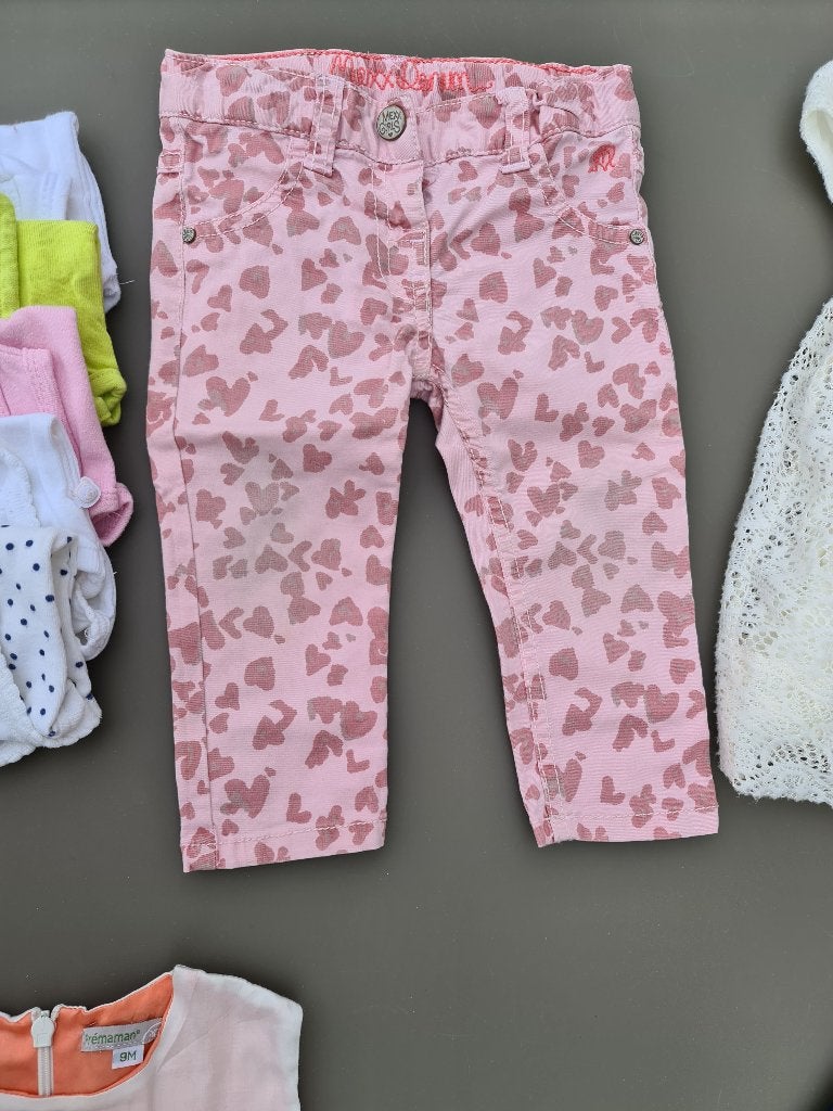 Roze denim broek Mexx 9-12m/74cm, Enfants & Bébés, Enlèvement, Comme neuf