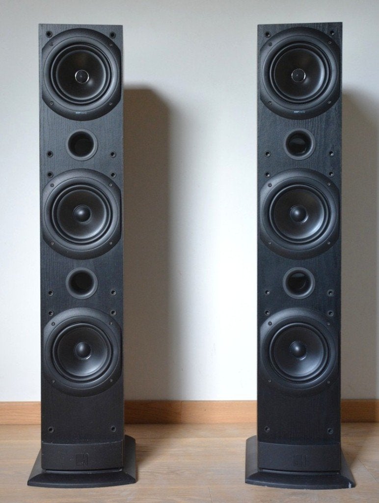 2 baffles colonnes KEF Q70, Enlèvement, Utilisé, 120 à 150 watts, Enceinte colonne