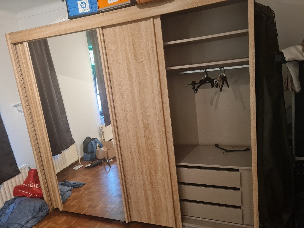 Kledingkast, Huis en Inrichting, Kasten | Kleerkasten, Gebruikt, 200 cm of meer, 75 cm of meer, 200 cm of meer