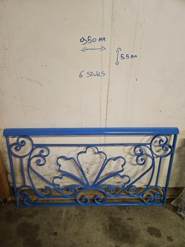 Prachtige smeedijzeren sierpanelen / balustrade, Ophalen of Verzenden, Nieuw, IJzer, Tuinhek