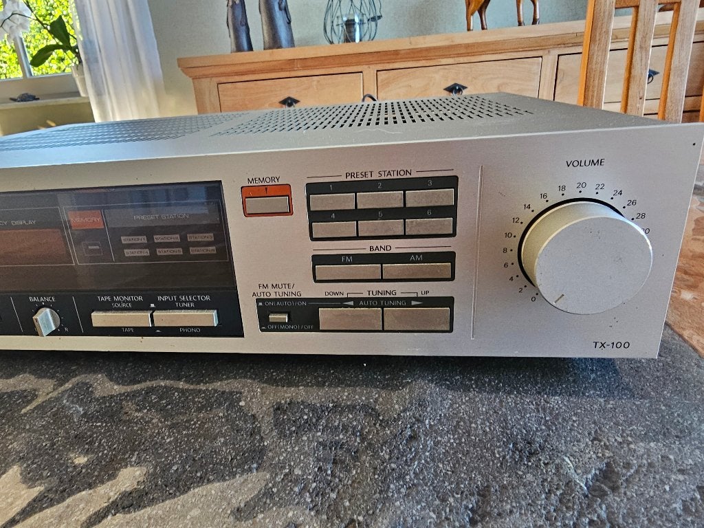 AMPLI TUNER TX 100, TV, Hi-fi & Vidéo, 60 à 120 watts, Comme neuf, Enlèvement, Stéréo