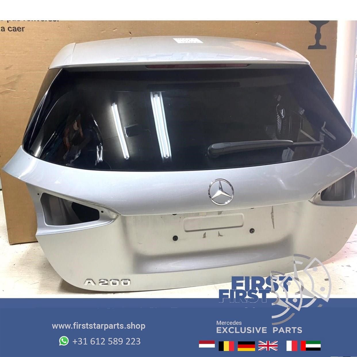 W177 ACHTERKLEP ZILVERGRIJS COMPLEET origineel Mercedes A Kl, Arrière, Haillon arrière, Utilisé, -