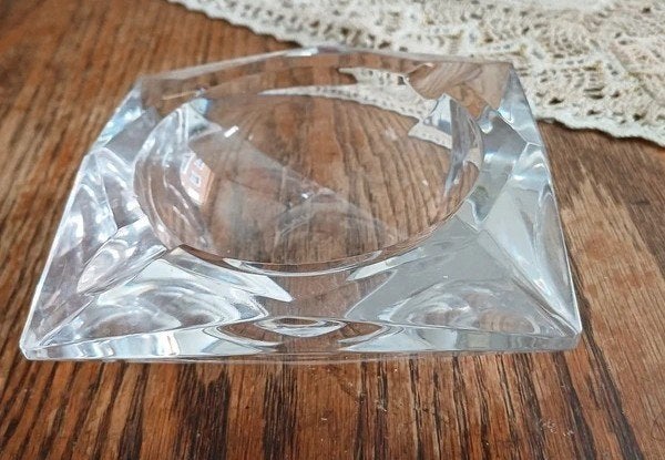 Cendrier en cristal transparent Val Saint Lambert vintage, Antiquités & Art, Antiquités | Verre & Cristal, Envoi