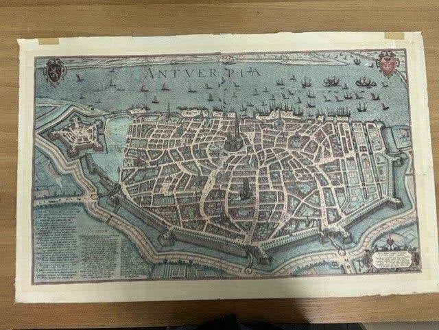 Kaart Antverpia / Antwerpen, Ophalen, Kaart, Print/reproductie