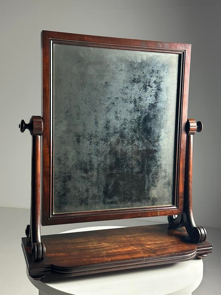 Antieke tafel- / schouwspiegel 19e eeuw, Antiek en Kunst, Antiek | Spiegels, Ophalen