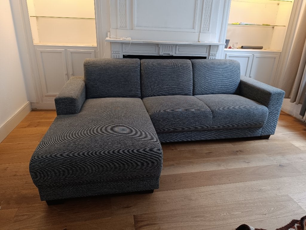 L-zetel grijs, 125 cm ou plus, 150 cm ou plus, Enlèvement, Utilisé