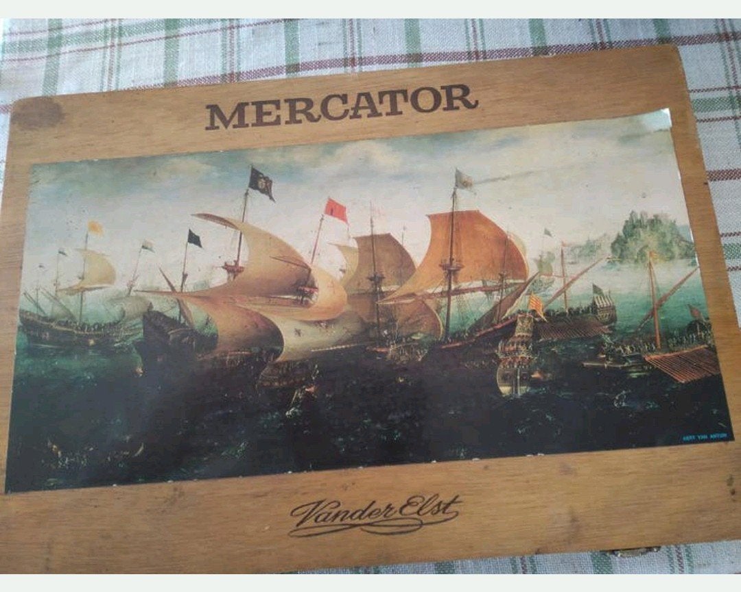 houten doos van 55 sigaren Mercator verzamelobject, Ophalen of Verzenden