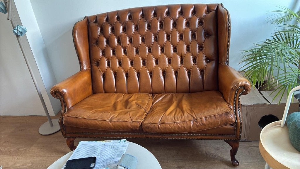 Canapé chesterfield, Maison & Meubles, Chesterfield, Banc droit, Enlèvement, Utilisé