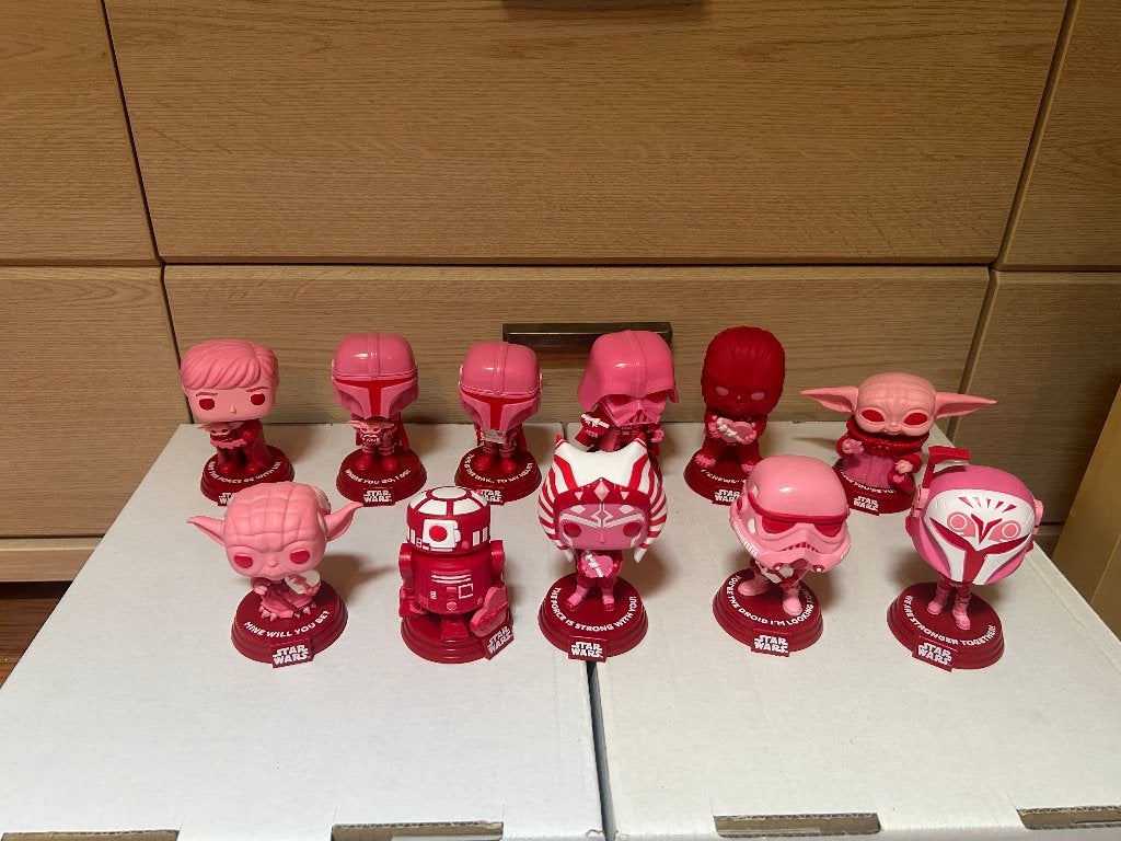 Star wars - Lot 11 Funko Pop - Saint Valentin, Enlèvement ou Envoi, Utilisé, Figurine