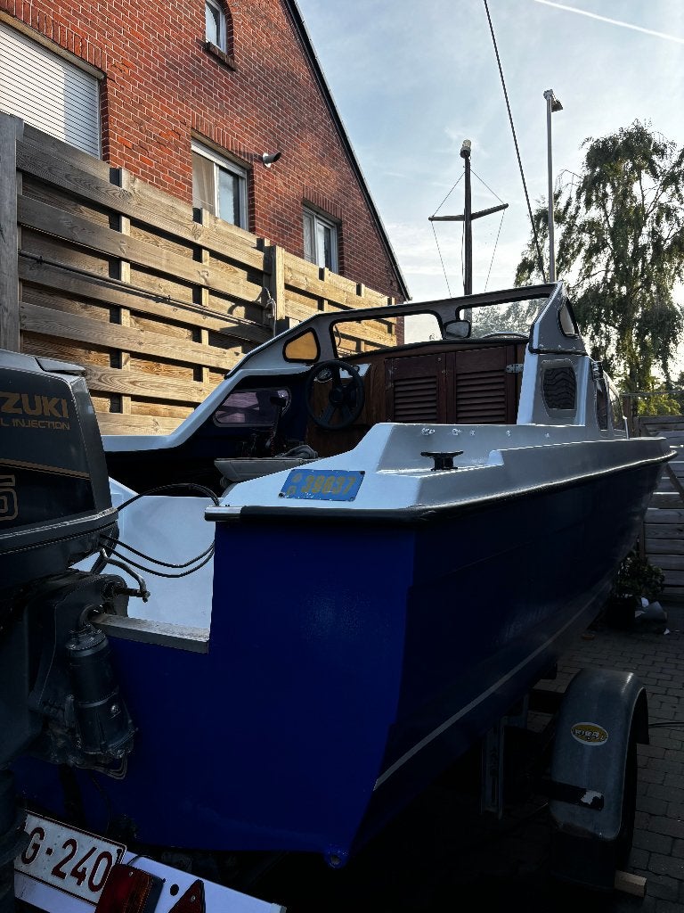 Picton Kingfisher 1986 – Suzuki 65pk – Draait perfect, Watersport en Boten, Vis- en Consoleboten, Ophalen, Gebruikt, Buitenboordmotor