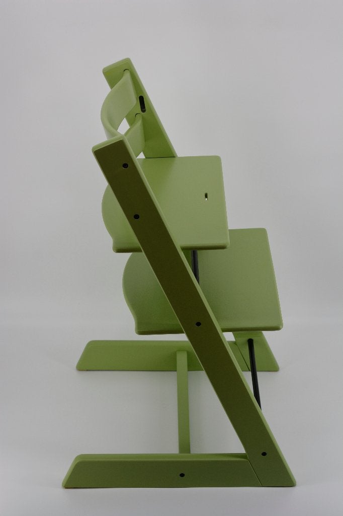 Stokke Tripp Trapp Moss Green – Trip Trap Refurbished, Verzenden, Gebruikt, Meegroeistoel, Aanschuifbaar