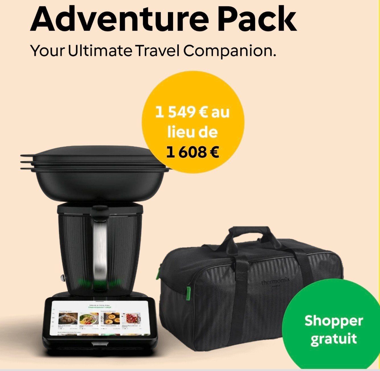 TM7 +sac transport 1549 €🤩 📞0475 429 420 Monique, Electroménager, Neuf, Résiste au lave-vaisselle, Enlèvement ou Envoi, 3 vitesses ou plus