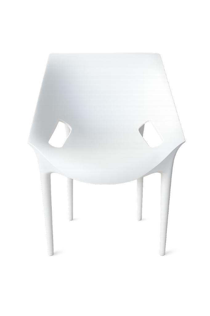 Lot de 4 chaises Kartell Doctor Yes Design Philippe Starck, Enlèvement, Utilisé, Autres matériaux, Blanc