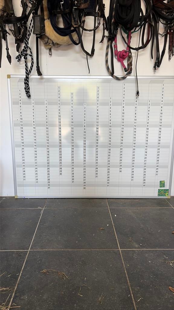 Memo bord met kalender, Ophalen, Zo goed als nieuw