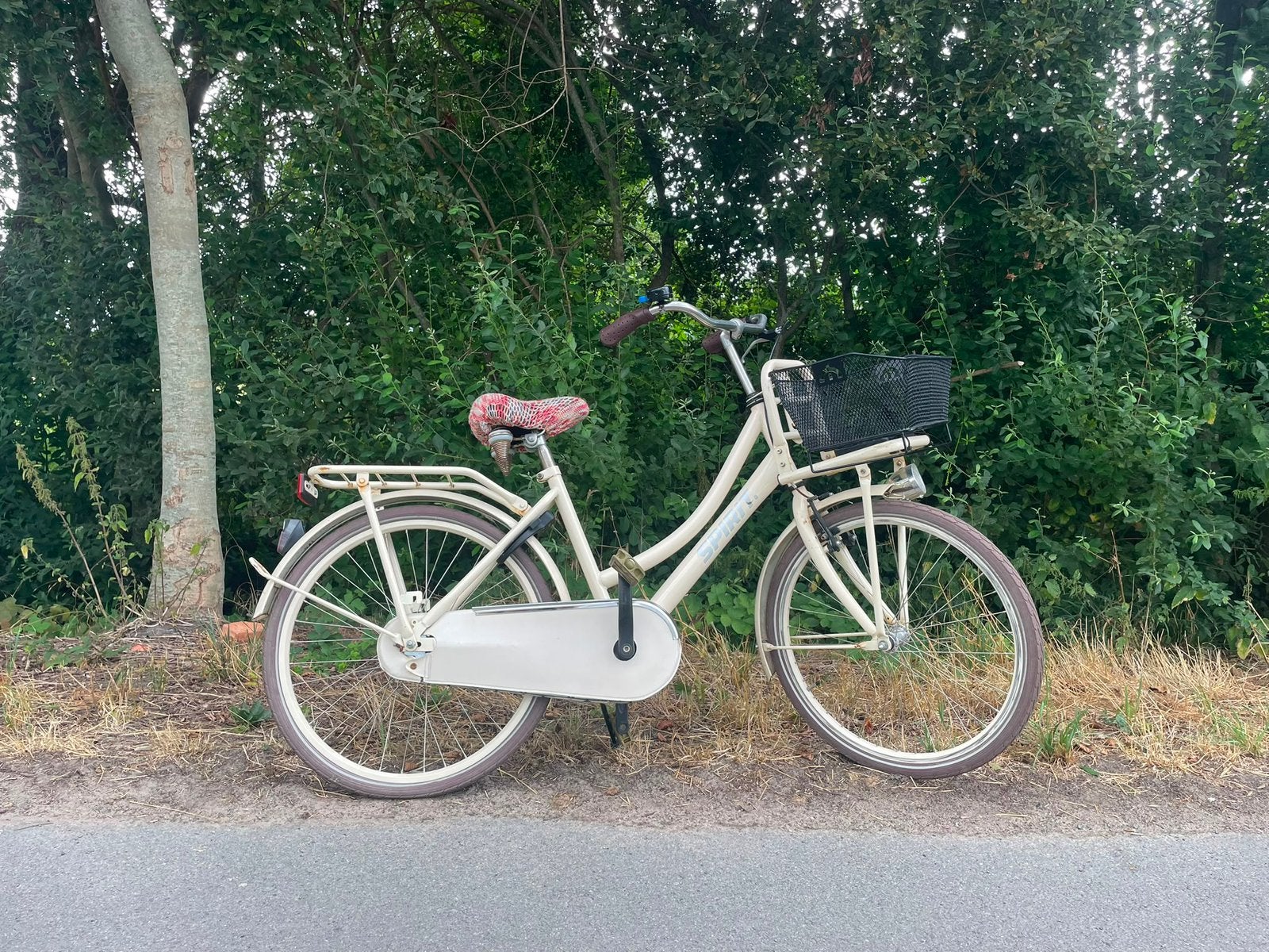 ‘Hollandse fiets’ met bagagedrager/mandje boven het voorwiel, Fietsen en Brommers, Ophalen, Terugtraprem, Handrem, Gebruikt