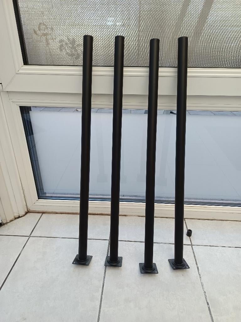 tafelpoten 4 stuks, Maison & Meubles, Pièces pour table, Pied de table, Rond, 50 à 100 cm, Comme neuf