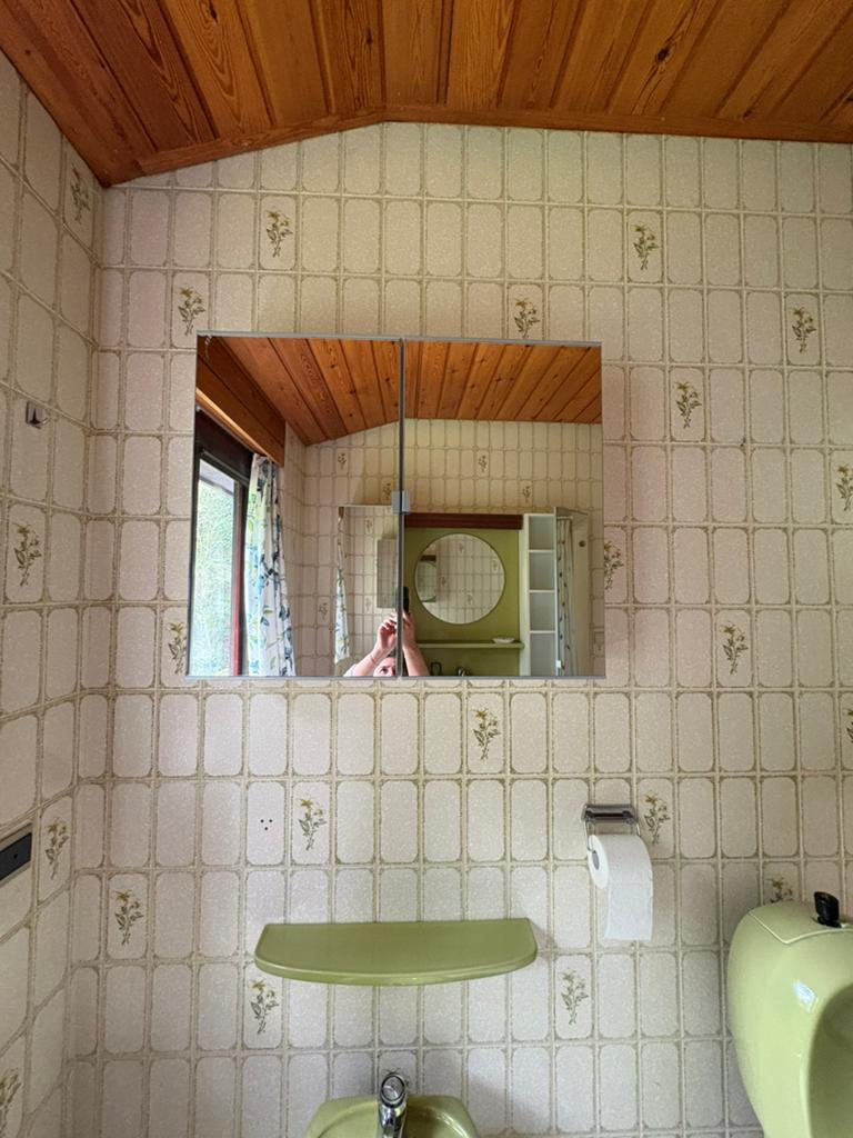 Hangkasten met spiegeldeur (2x), Enlèvement, Comme neuf