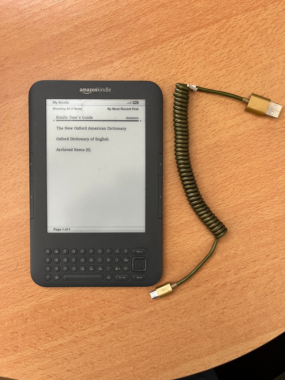 Kindle Keyboard 3 + câble (en anglais / sans Internet), Informatique & Logiciels, Enlèvement ou Envoi, Comme neuf, Wi-Fi
