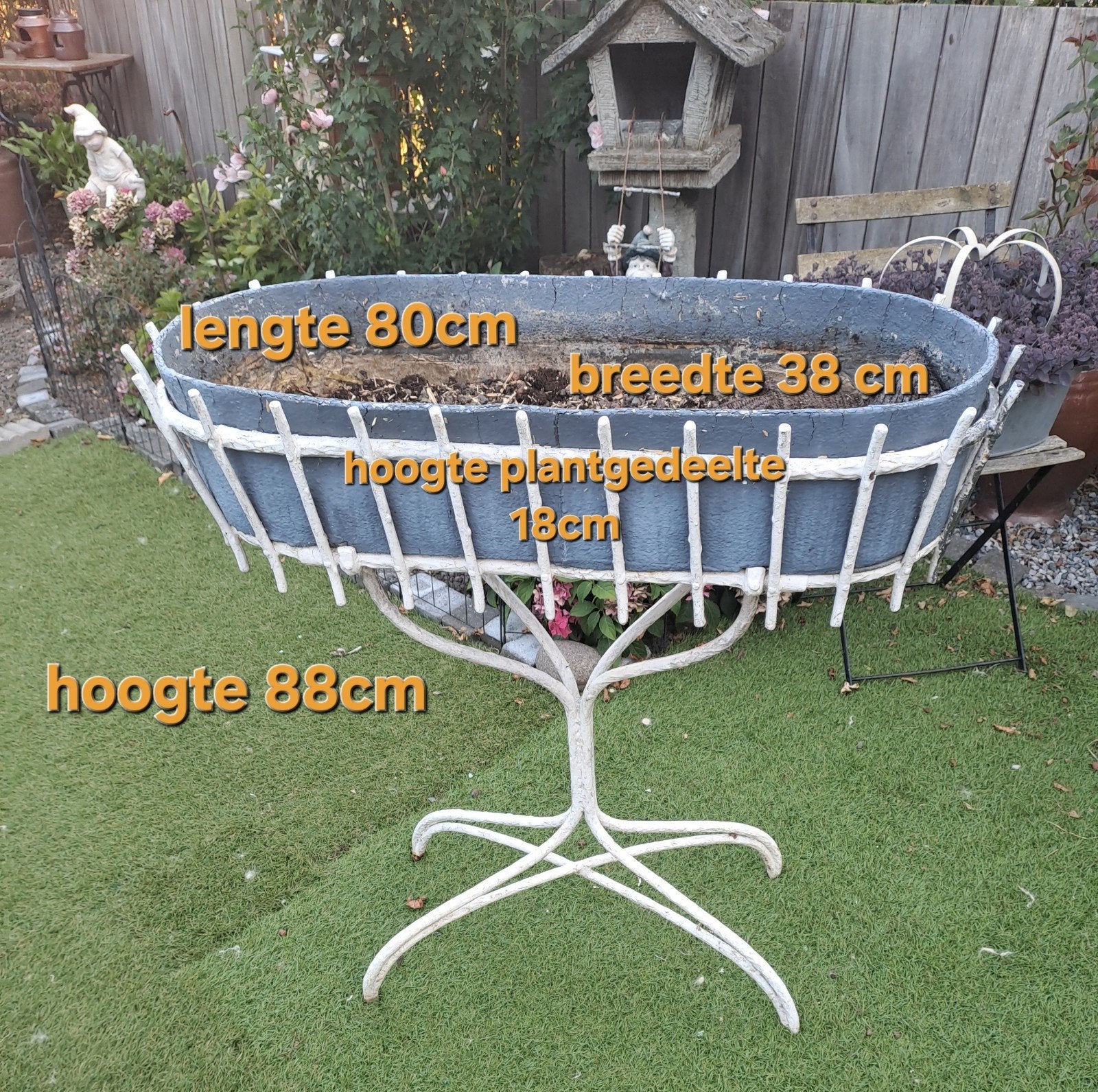 mooie handgemaakte plantenbak, Tuin en Terras, Ophalen