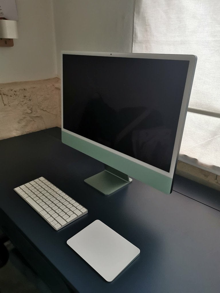 Apple iMac 24" M1 Groen – 8GB / 256GB – perfecte staat, Computers en Software, Ophalen, 256 GB, IMac, 24 inch