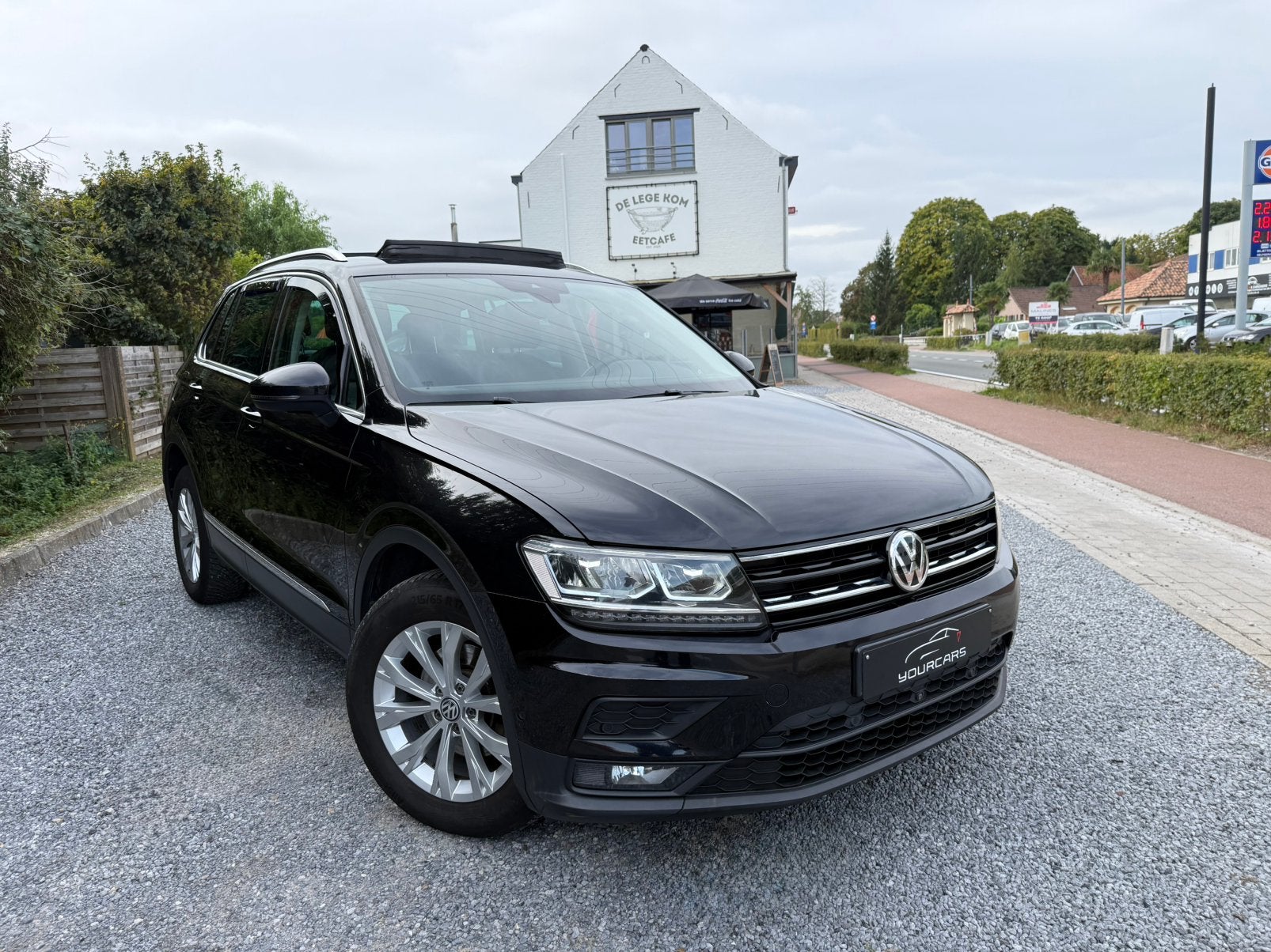VW Tiguan 2.0 TDi 4Motion Highline DSG* EURO 6, Auto's, 4 cilinders, Zwart, Leder, Bedrijf