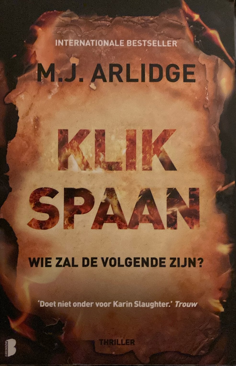 M.J. Arlidge - Klikspaan, Boeken, Ophalen of Verzenden, M.J. Arlidge