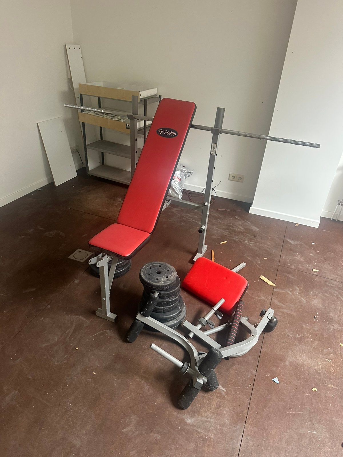 Bench met gewichten, Ophalen, Zo goed als nieuw