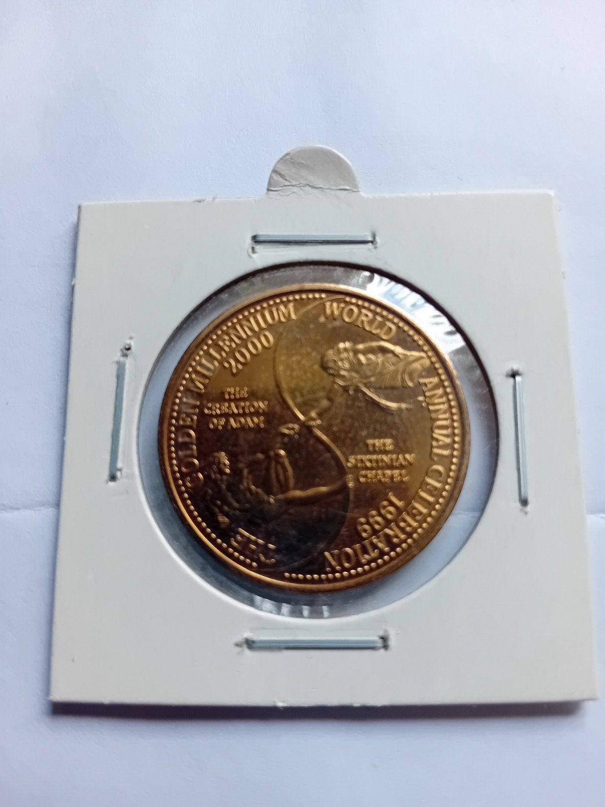 Herdenkingspenning Golden millennium 2000 serie., Postzegels en Munten, Ophalen of Verzenden