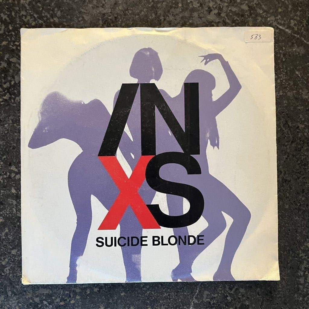 SINGLE - INXS - SUICIDE BLONDE, Enlèvement ou Envoi, 7 inch, Utilisé, Pop