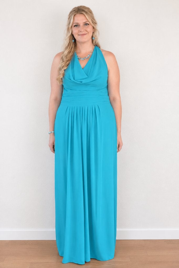 galakleed, Kleding | Dames, Galajurk, Linea raffaelli, Blauw, Maat 46/48 (XL) of groter