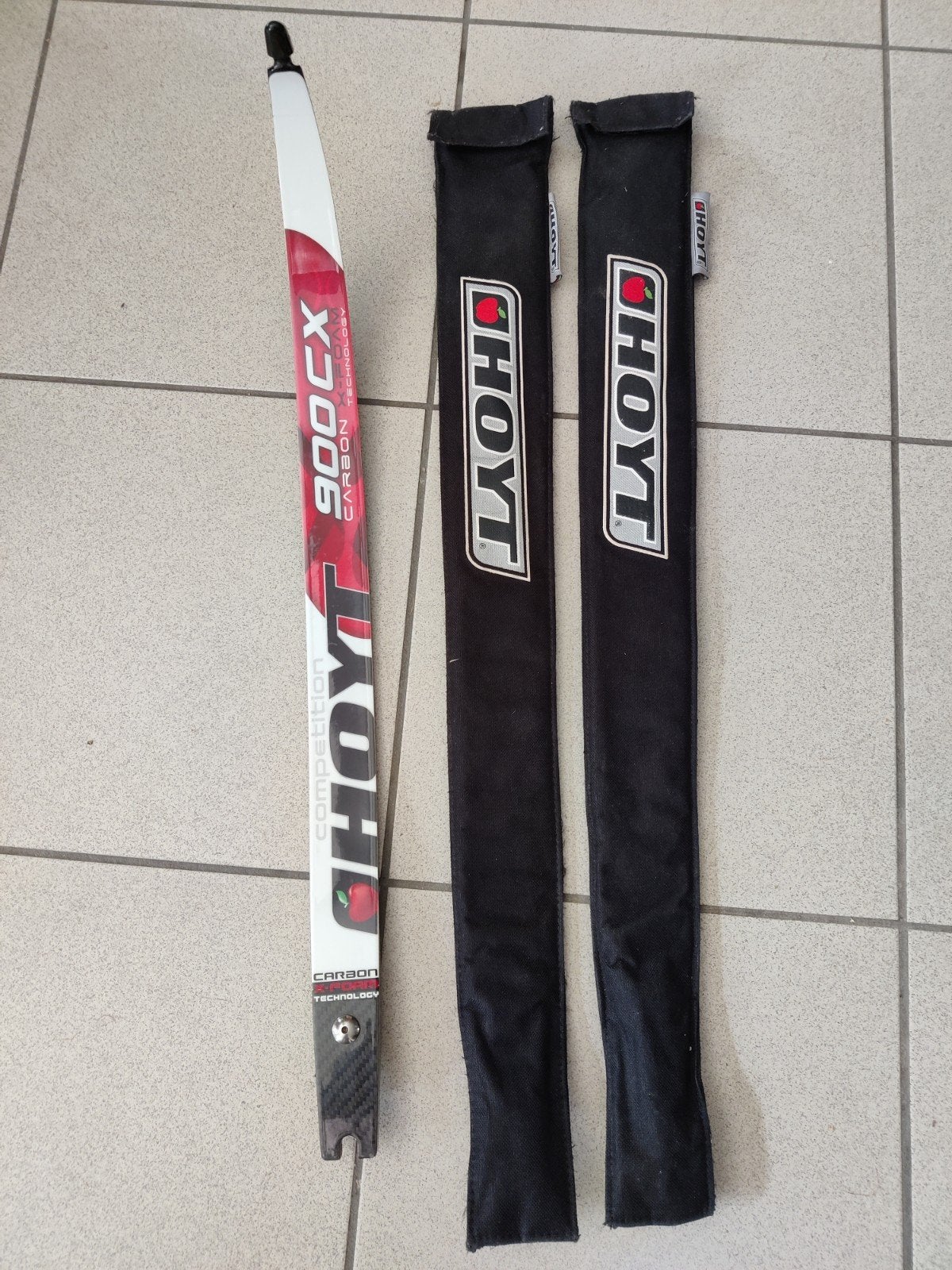 Hoyt 900CX 36 pond bovenkant + beschermhoezen, Enlèvement
