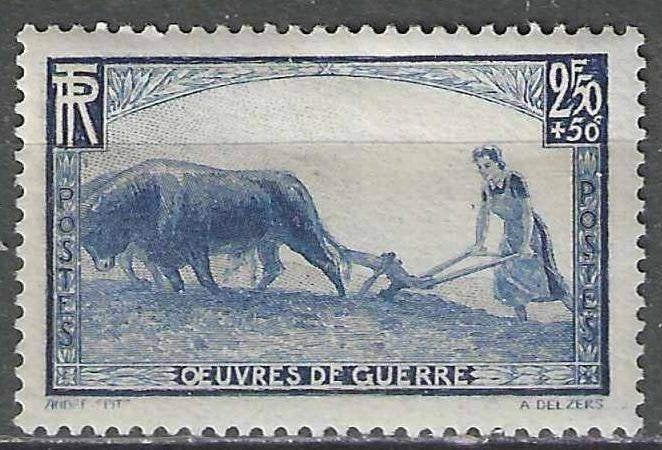 France 1940 - Yvert 457 - Fermier aux champs. (OU), Envoi, Non oblitéré