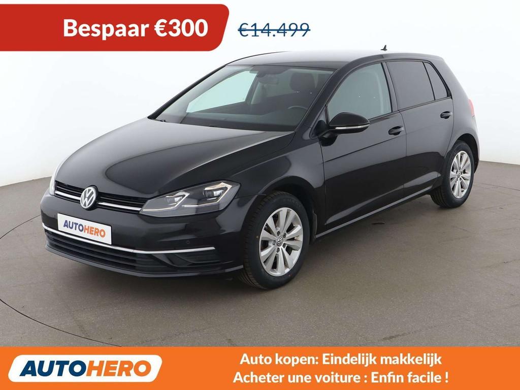 Volkswagen Golf 1.6 TDI Comfortline BlueMotion (bj 2018), Auto's, Stof, 116 pk, Zwart, Golf